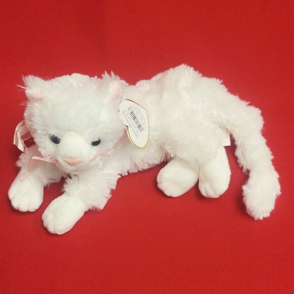 Ty Beanie Babies Bianca The Cat Plush 2004 Pink Bow Stuffed Animal - Picture 11 of 12
